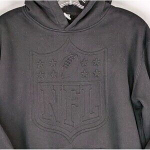 NFL Monochrome Puff Print Sweatshirt Black Mens Small Superbowl 56 Hoodie